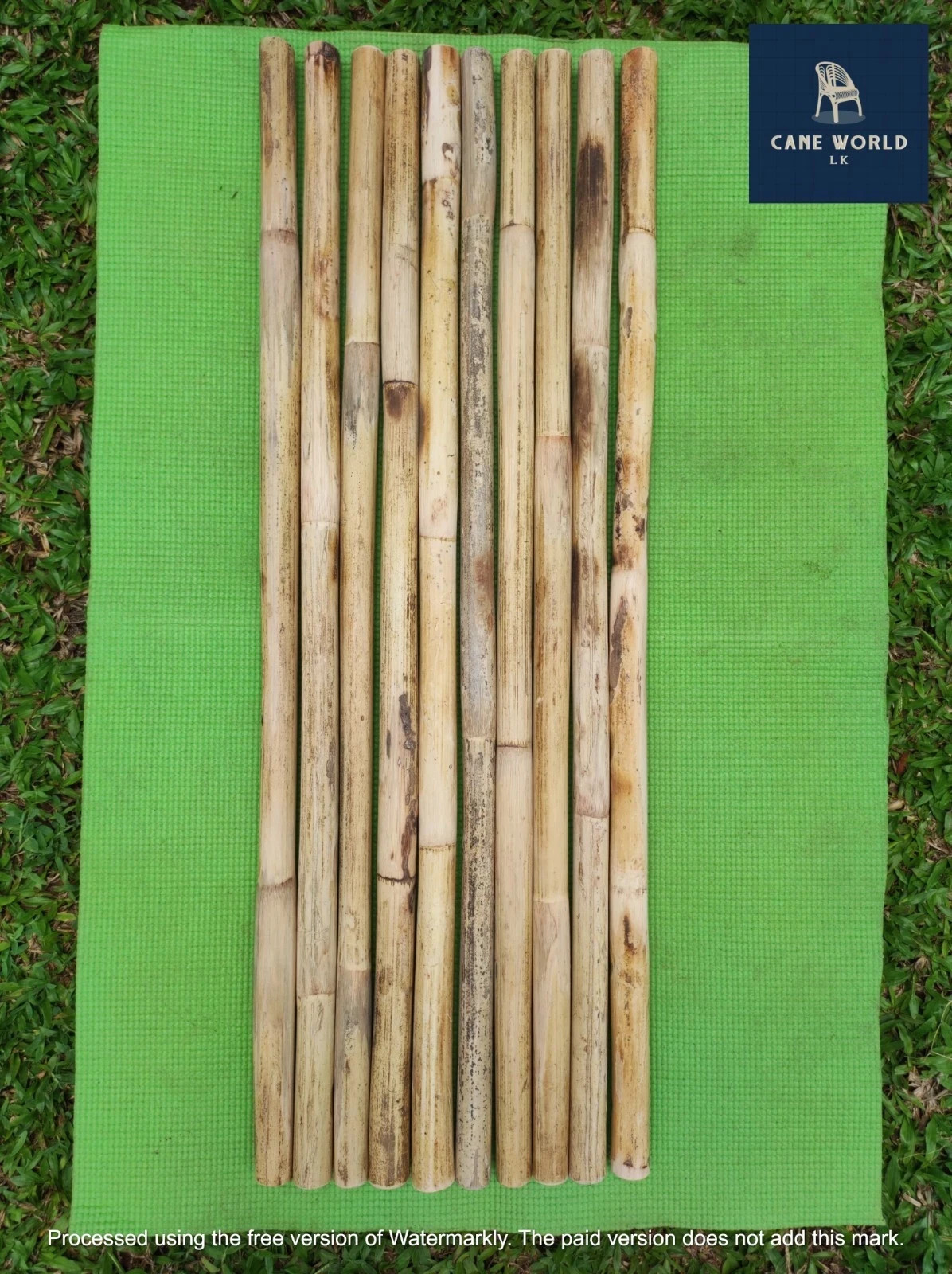 Escrima Kali Arnis Multi Node Sticks Plain Rattan Wskin 28”/1" 2 Sticks ( pair)