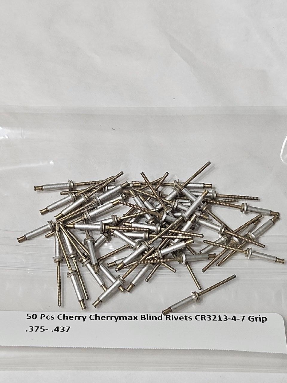 50 Pcs Cherry Cherrymax Blind Rivets CR3213-4-7 Grip .375 - 437