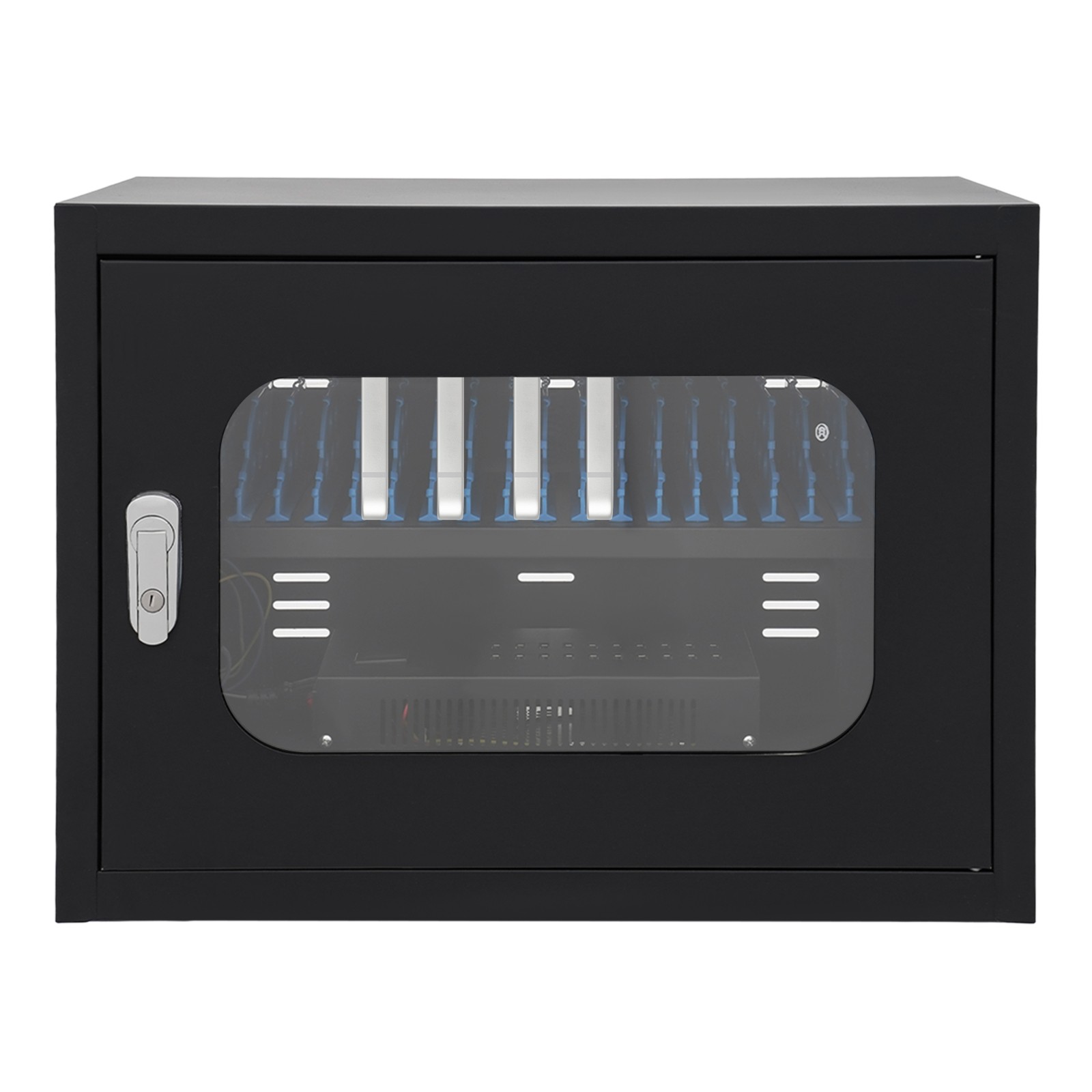 Charging Cabinet for Cellphones & Tablet Computers, 20-Device Charging Station
