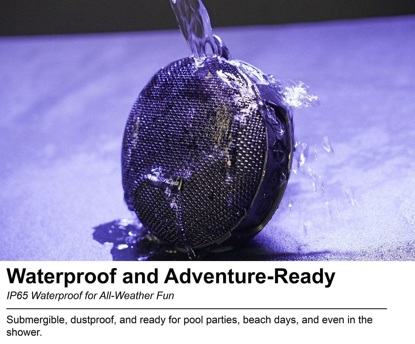 2 Rockville R-GO Wireless Link Waterproof Portable Bluetooth Speakers+Bike Mount