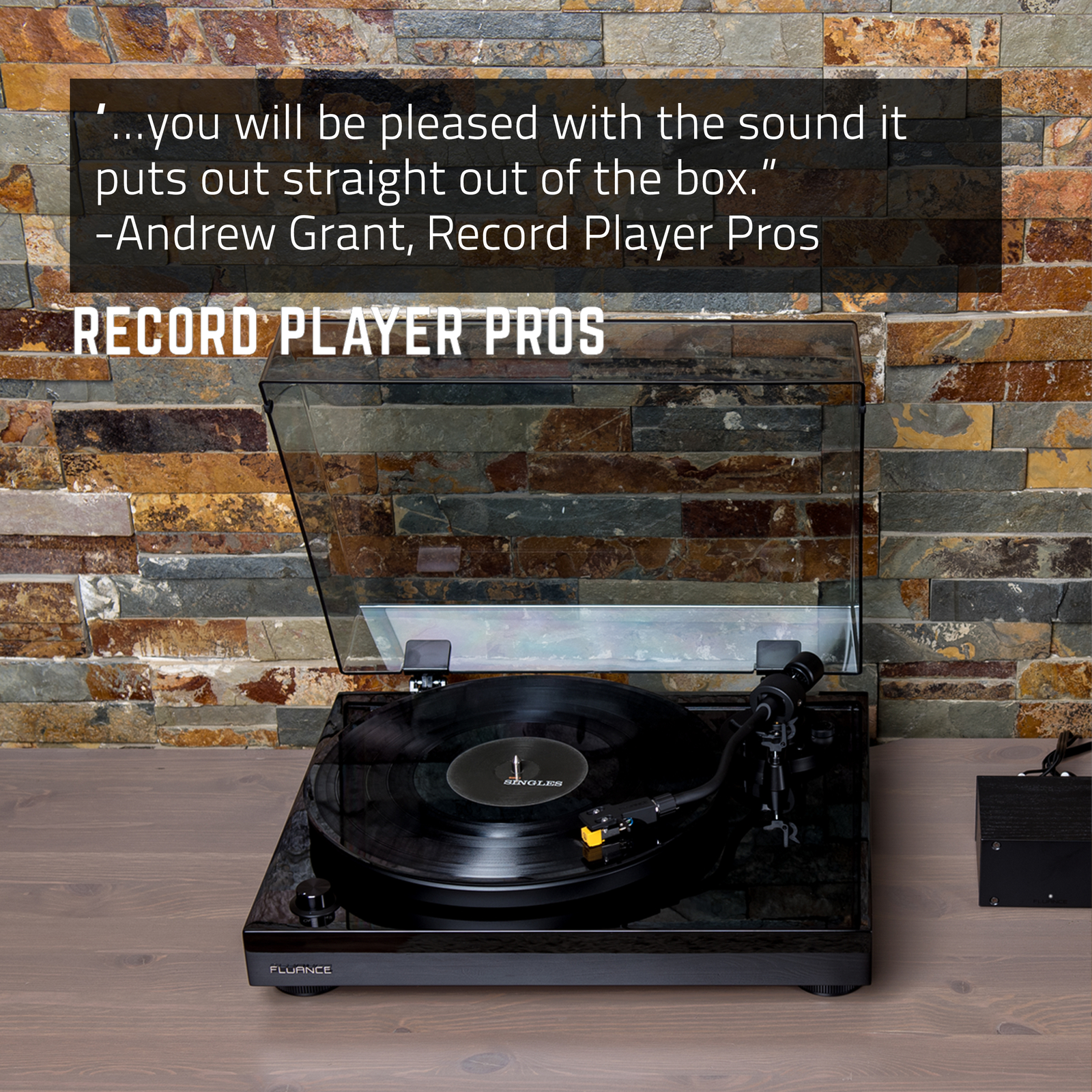 Fluance Classic HiFi Vinyl Turntable Record Player Audio Technica Cartridge