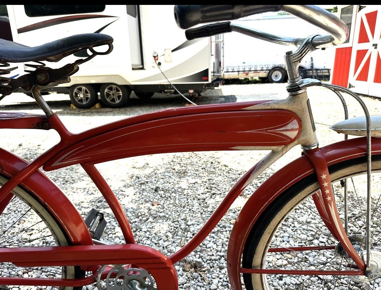 original prewar 1941 Sears Elgin Bicycle Floating front hub