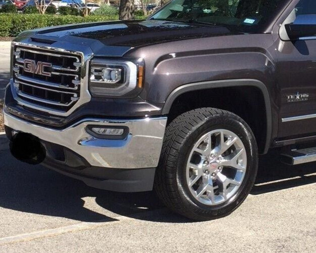 Chrome Aeroskin Hood Protector Bug Shield Deflector for 14-2018 GMC Sierra 1500