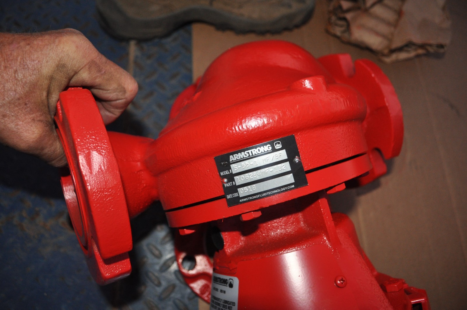 Armstrong CIRCULATOR PUMP 106284MF-132 1/2 HP 3" FLANGE HYDRONIC S-55 NEW