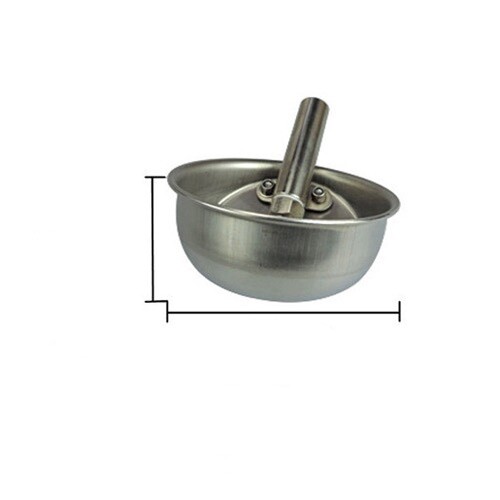 Round Stainless Steel Waterer Drinking Bowl for Pig Sheep 5 inch