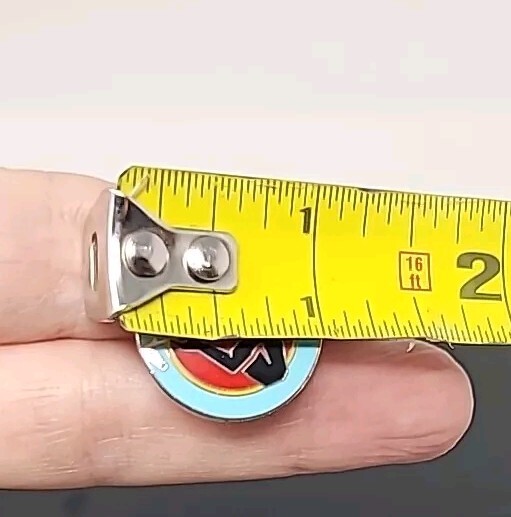 Lapel Pin American Spirit Cigarettes Red And Turquoise