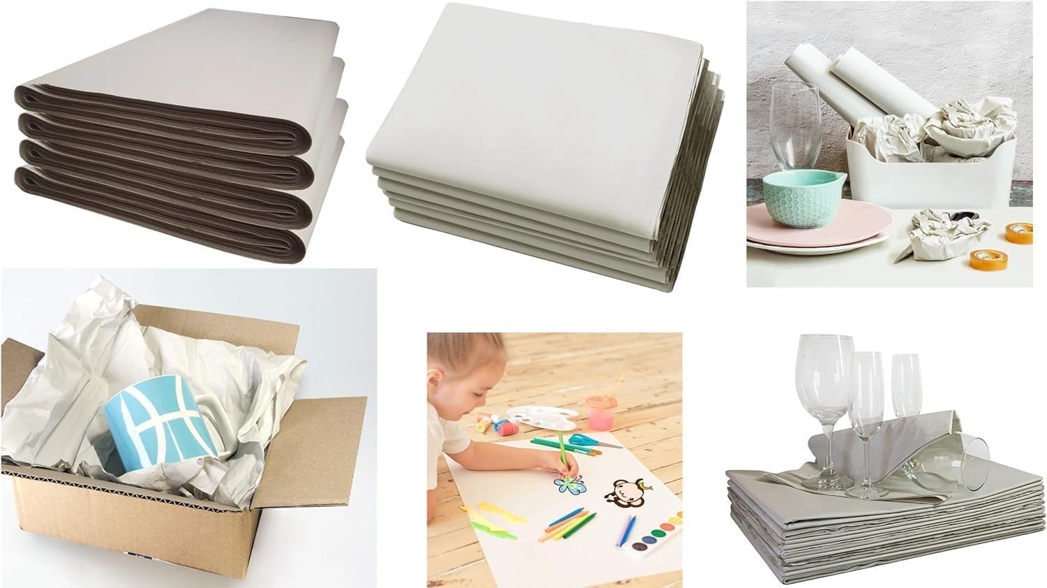 100 Sheets Packing Paper for Moving, Newsprint Paper for Packing Wrapping, Wrapp