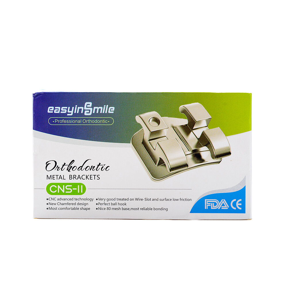 10pks Easyinsmile Dental Orthodontic Brackets Braces Roth/mbt 022/ 018 345 Hooks