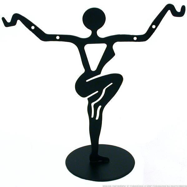 Black Velvet & White Jewelry Display 11 Pc Set Bonus