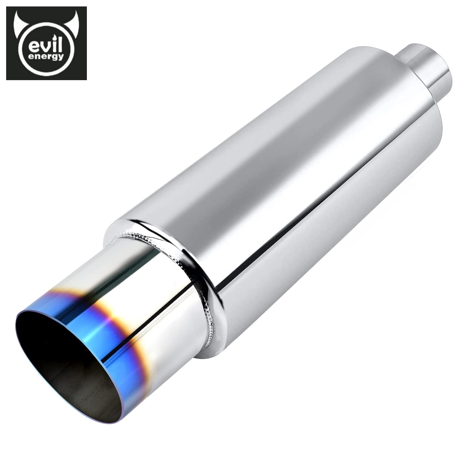EVIL ENERGY 3.0 Inch Inlet 4.0 Inch Outlet Exhaust Muffler 3.0" to 4.0"Universal