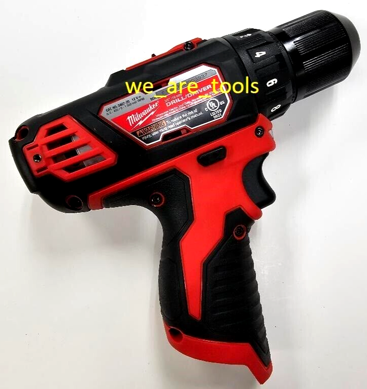 NEW Milwaukee M12 2407-20 3/8" Cordless Drill Driver 12V 12 Volt 2 Speed