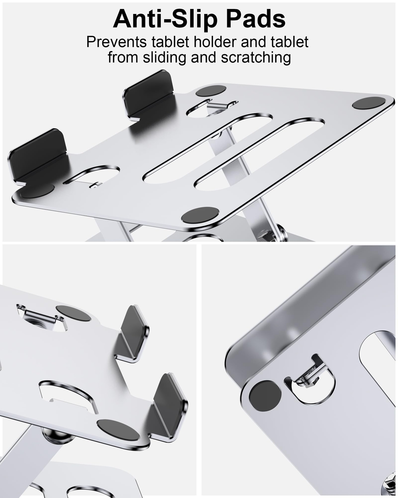 iAXBi Tablet Stand Holder for iPad for Desk Adjustable Foldable Aluminium Tra...