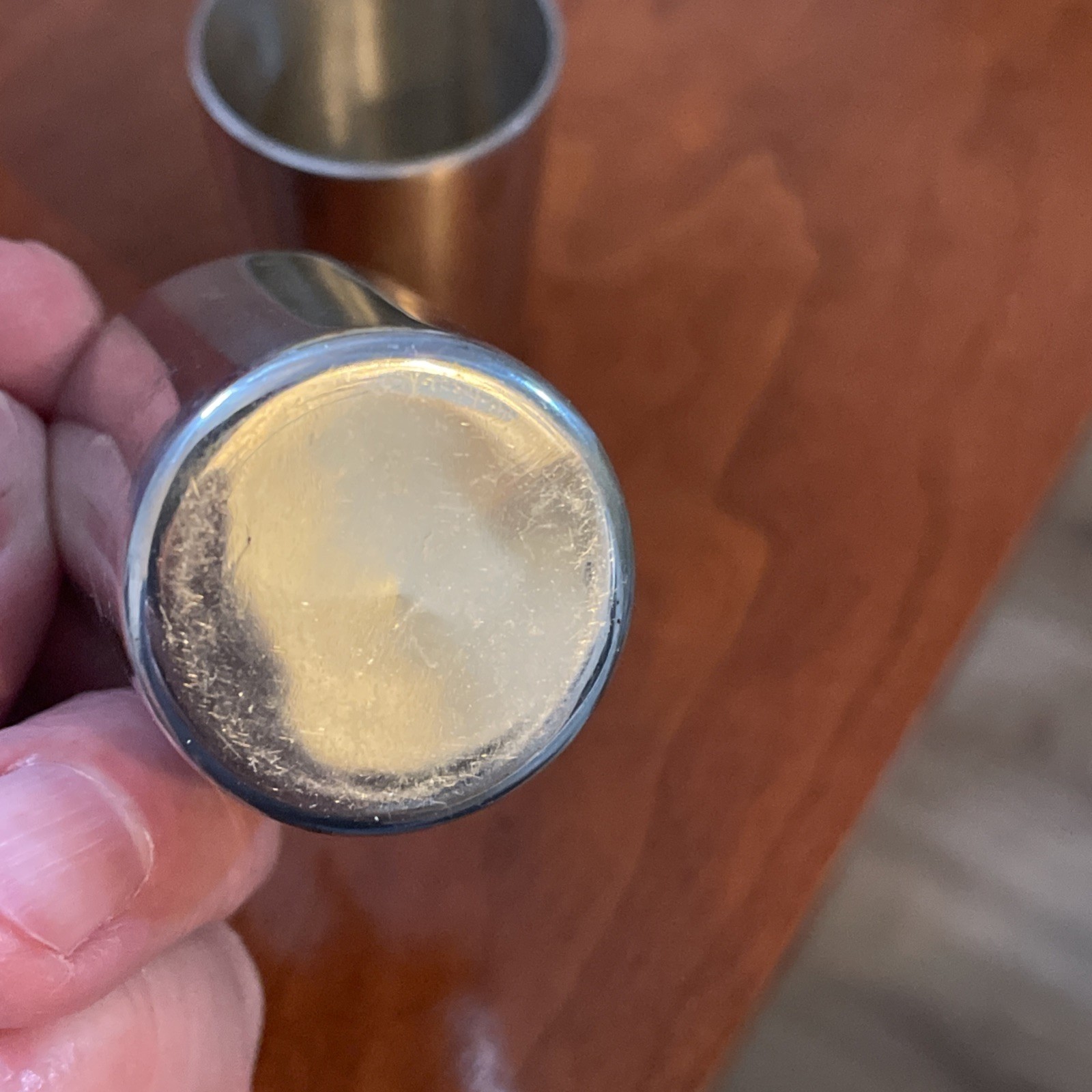 One-Finger & Two Finger Silver Jigger Set