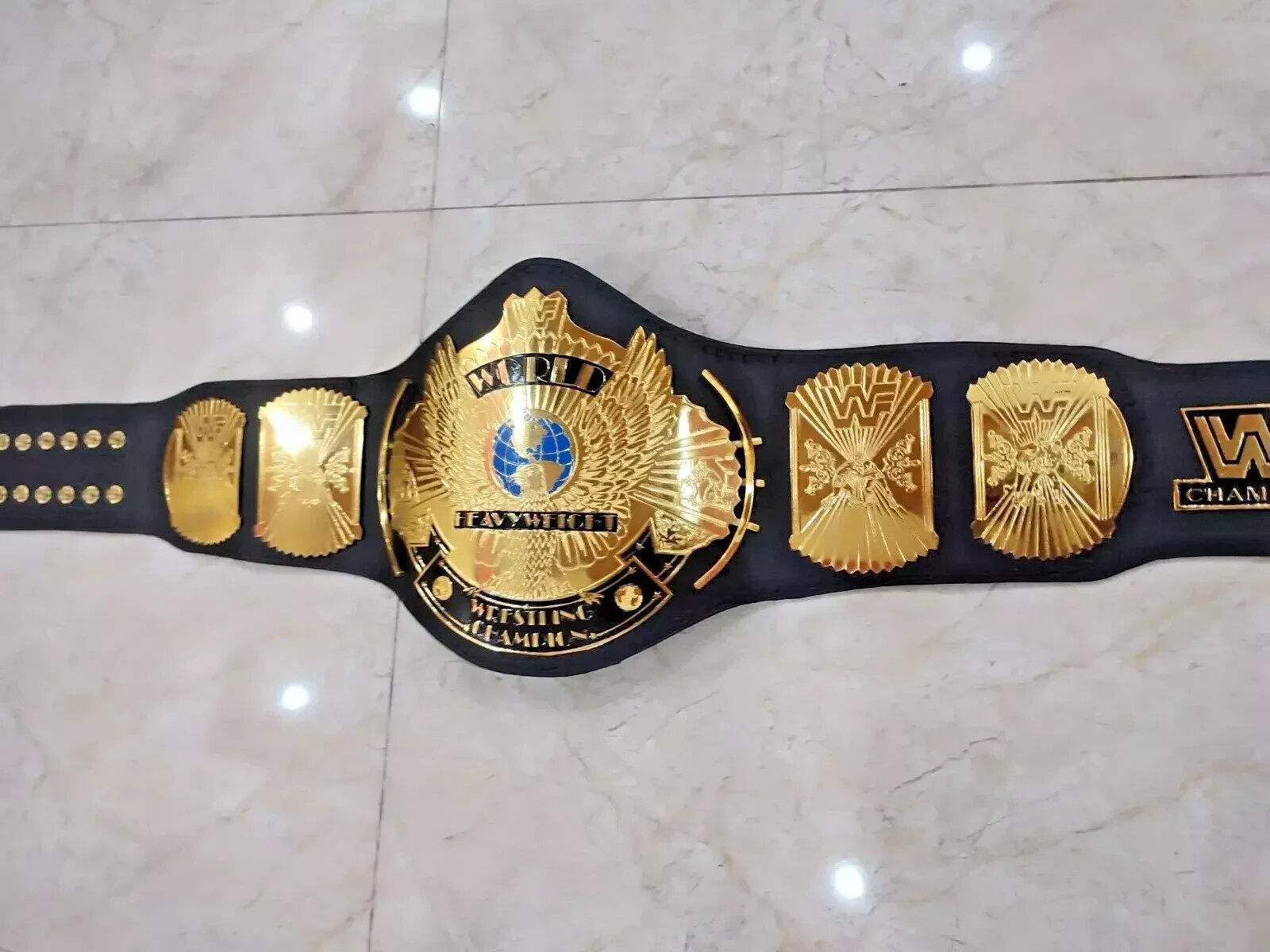 Winged Eagle Championship Wrestling Replica Title Belt Brass 2mm Adult size