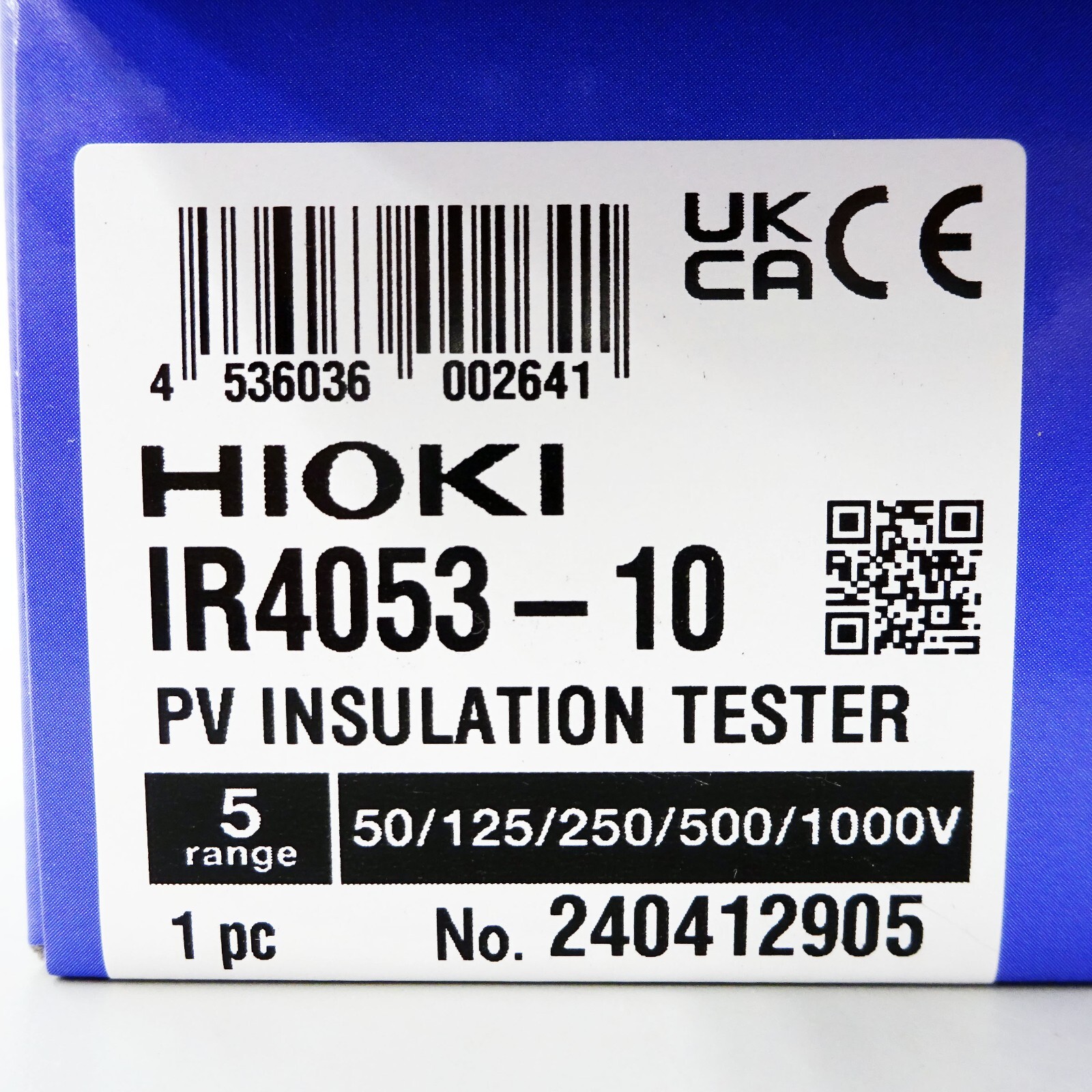 Insulation Resistance Tester for Photovoltaic System IR4053-10 HIOKI Japan NEW