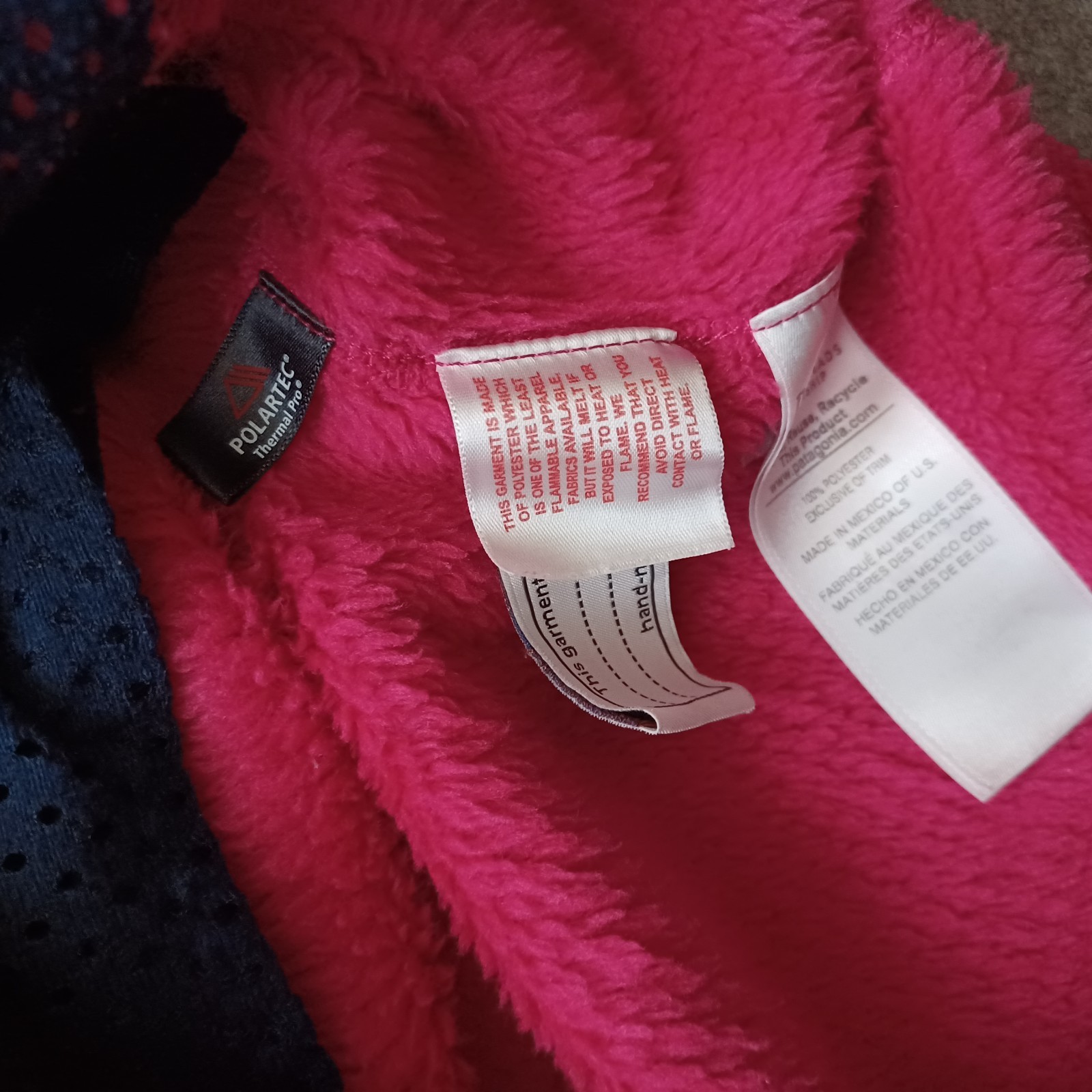 Patagonia Snap-T Fleece Jacket Girls Large 12 Pink Polartec Pullover Youth Fuzzy