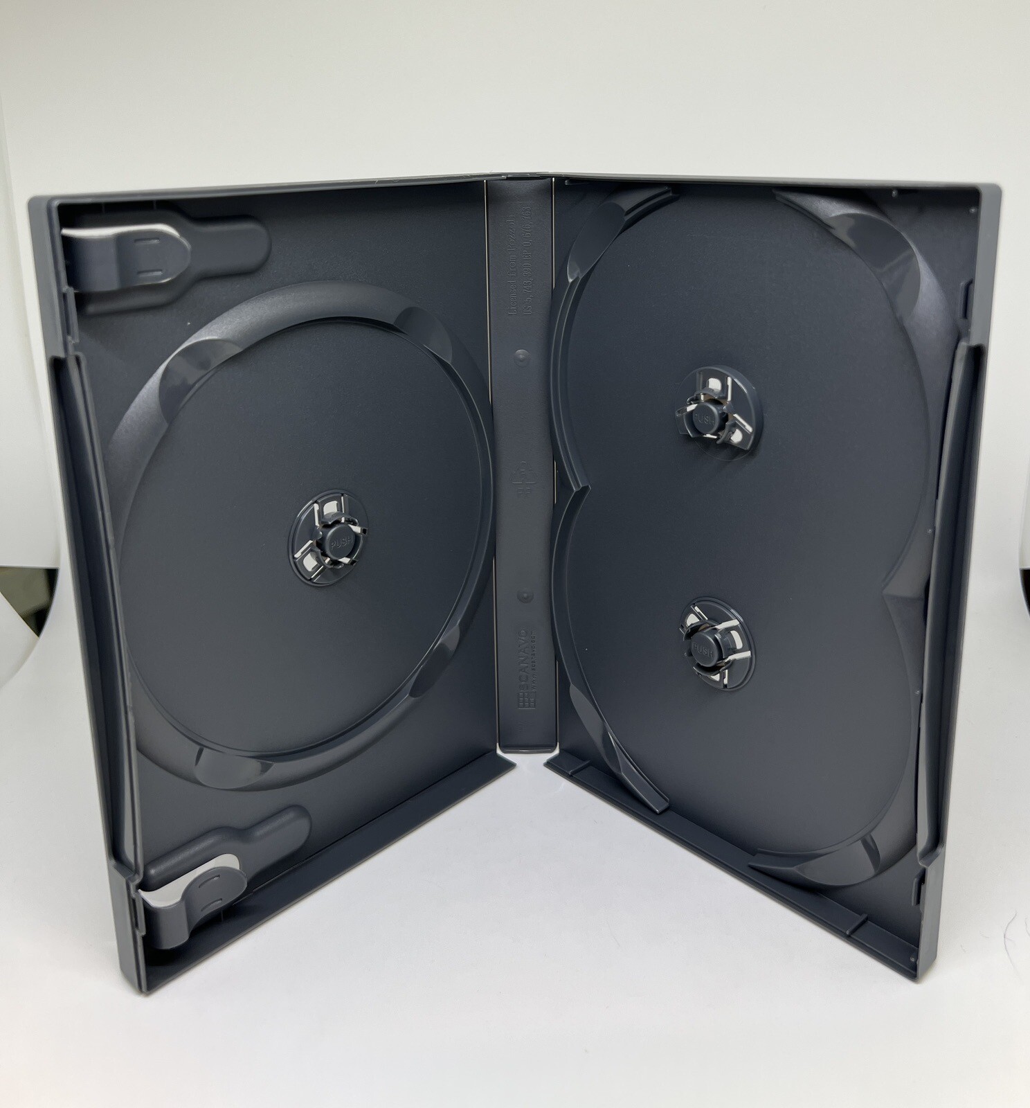 ONE Top Quality Original Scanavo 22mm Triple (3) DVD Case Black, DVD3/ONEG.PB3