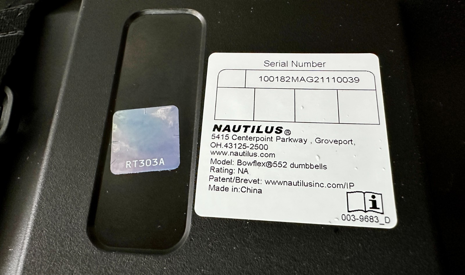 x1 Bowflex Selectech 552 Adjustable Single Dumbbell 5 - 52lbs READ