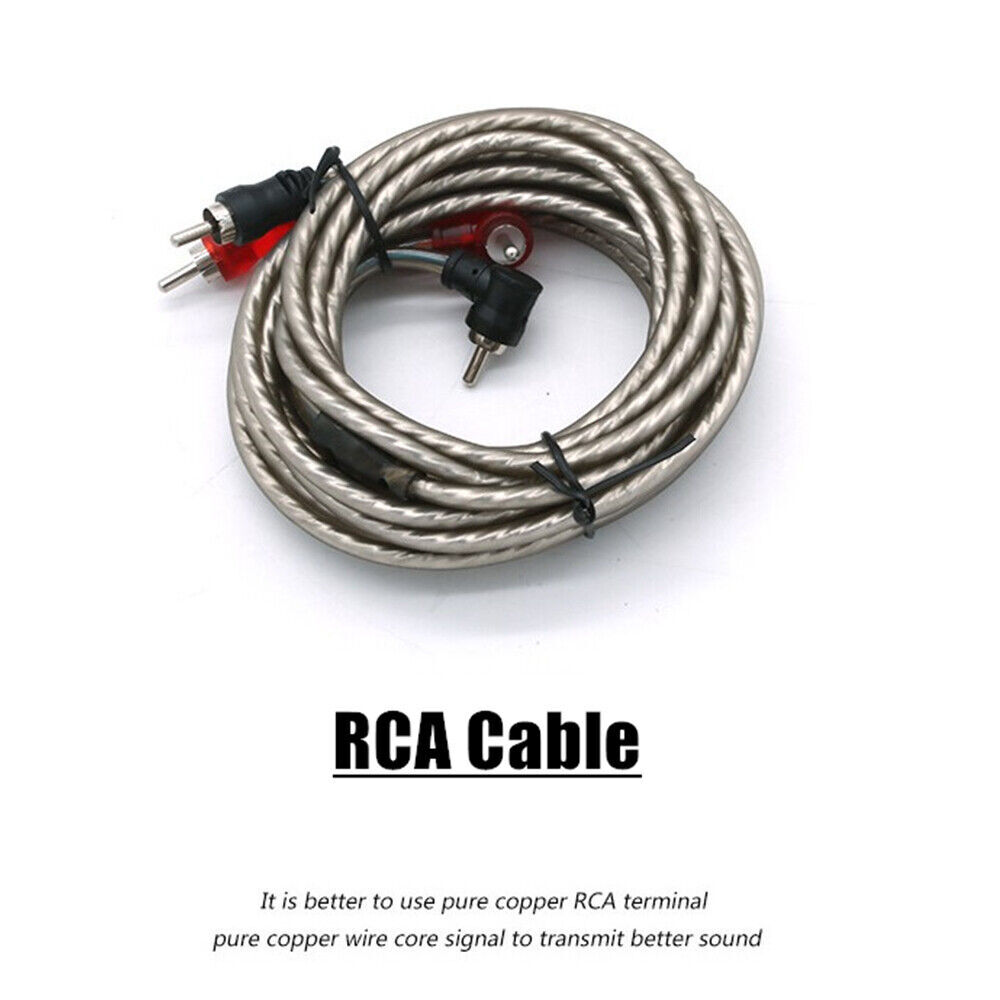 2300W 4 Gauge Car Audio Cable Kit Amplifier Install Amp RCA Subwoofer Sub Wiring