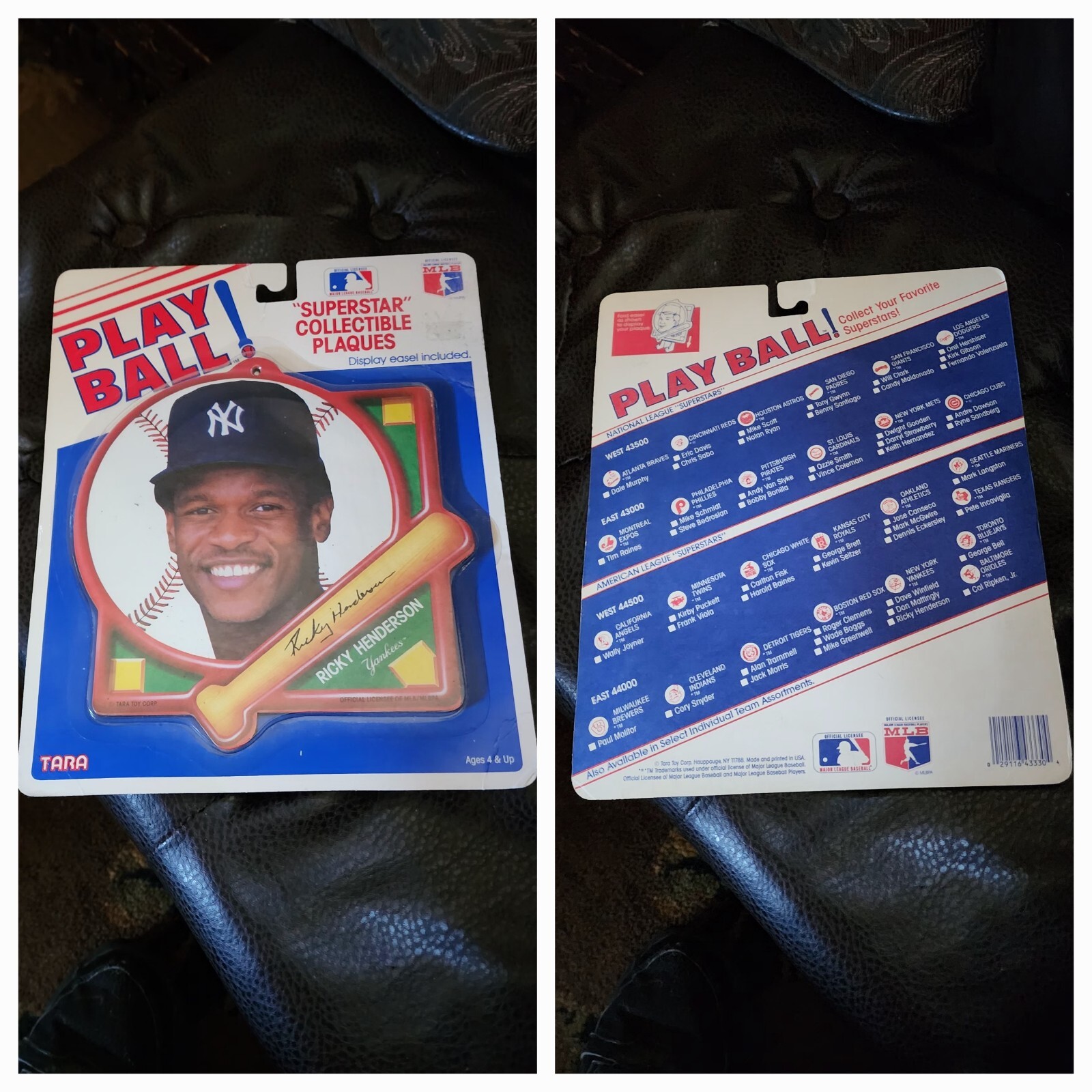 play ball! Rickey Henderson superstar collectible plaques Tara NY Yankees NIP