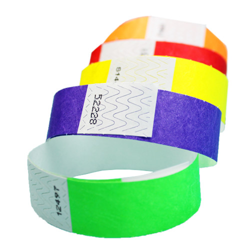 50,000 Count Wristbands, Pick Your Color, Tyvek Material, Security Bracelets