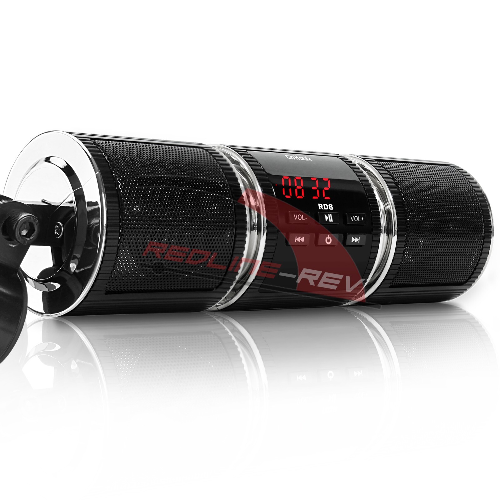 Motorcycle Stereo Speakers Audio System Bluetooth Amplifier Radio USB Waterproof