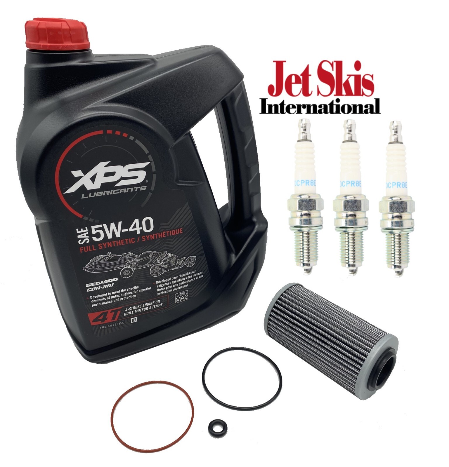 SeaDoo 4Tec 1503 1630 Oil Change Kit DCPR8E NGK Plugs GTX GTR RXP RXT X Wake Pro