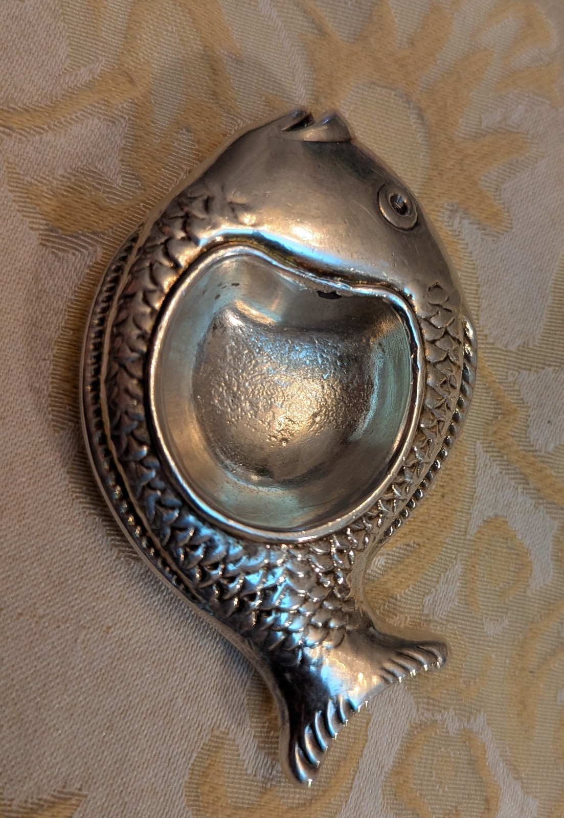 Gallia Silver Fish Salt Cellar - Made For Christofle Antique