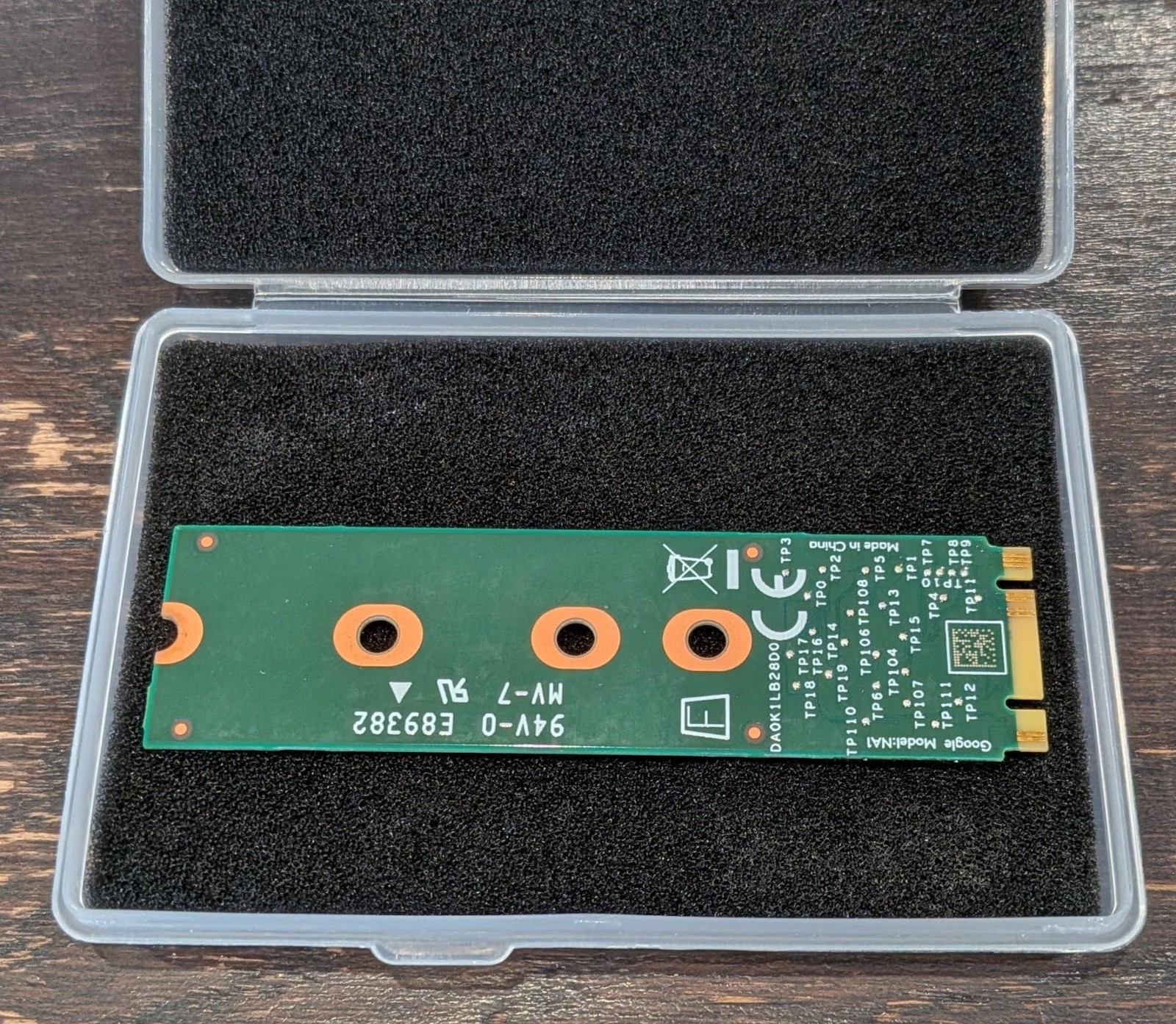 Google Coral TPU AI Accelerator - M.2 B+M Key