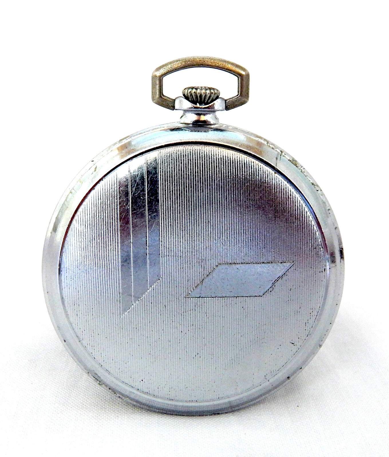 Antique Pocket Watch CYMA 15 Jewels Open Face Case Steel 48mm Circa 1920 Working