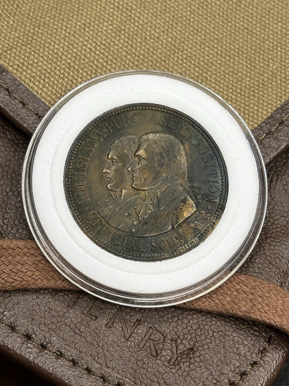 1904 So Called Dollar - Louisiana Purchase Expo HK 303 Beautiful Bronze Patina