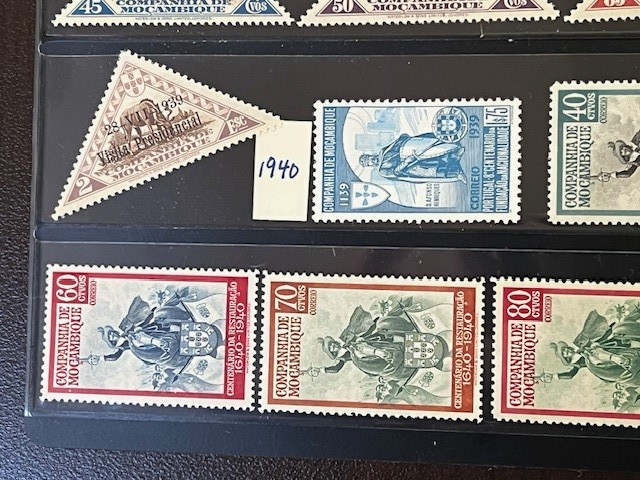 Mozambique Company 1892-1940 Nice Collection Mint Hinged in Stock Sheet 7A080S