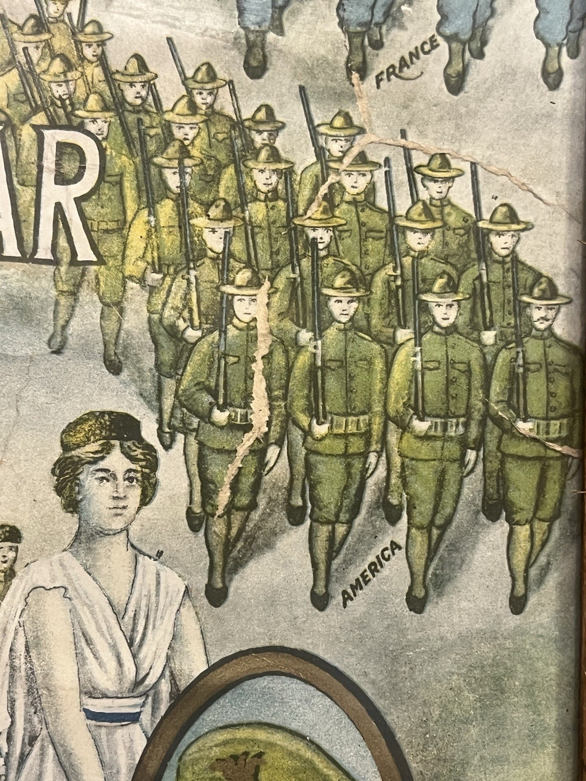 1918 World War 1 US Military Service Record Of William T Gant