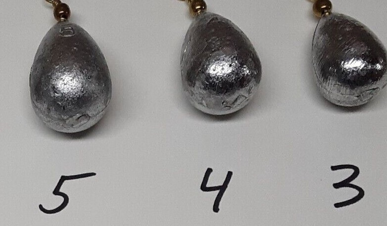 Bell Sinkers qty 100 you choose size 1/8 1/4 3/8 1/2 5/8 3/4 1 1-1/2 2 3 4 5
