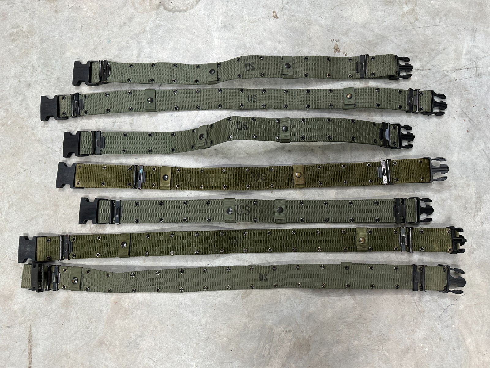 Large - US Military Individual Equipment Belt ALICE LC-2 LC2 Green Army LCI LC1