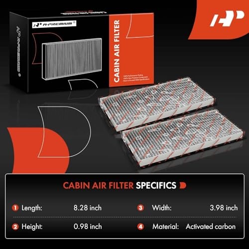 2-PC Cabin Air Filter with Activated Carbon Compatible with Nissan & Infiniti