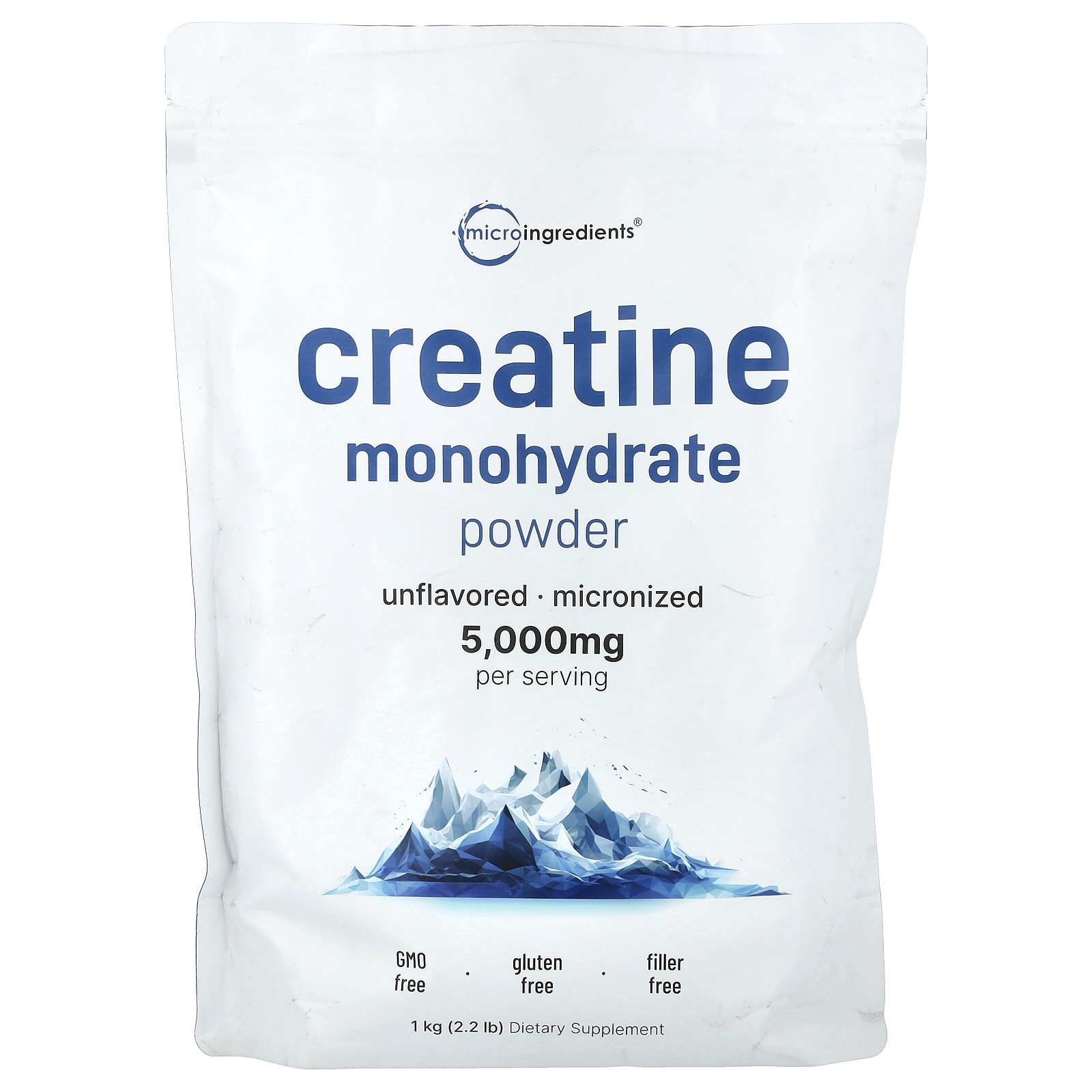 Creatine Monohydrate Powder, Unflavored, 2.2 lb (1 kg)
