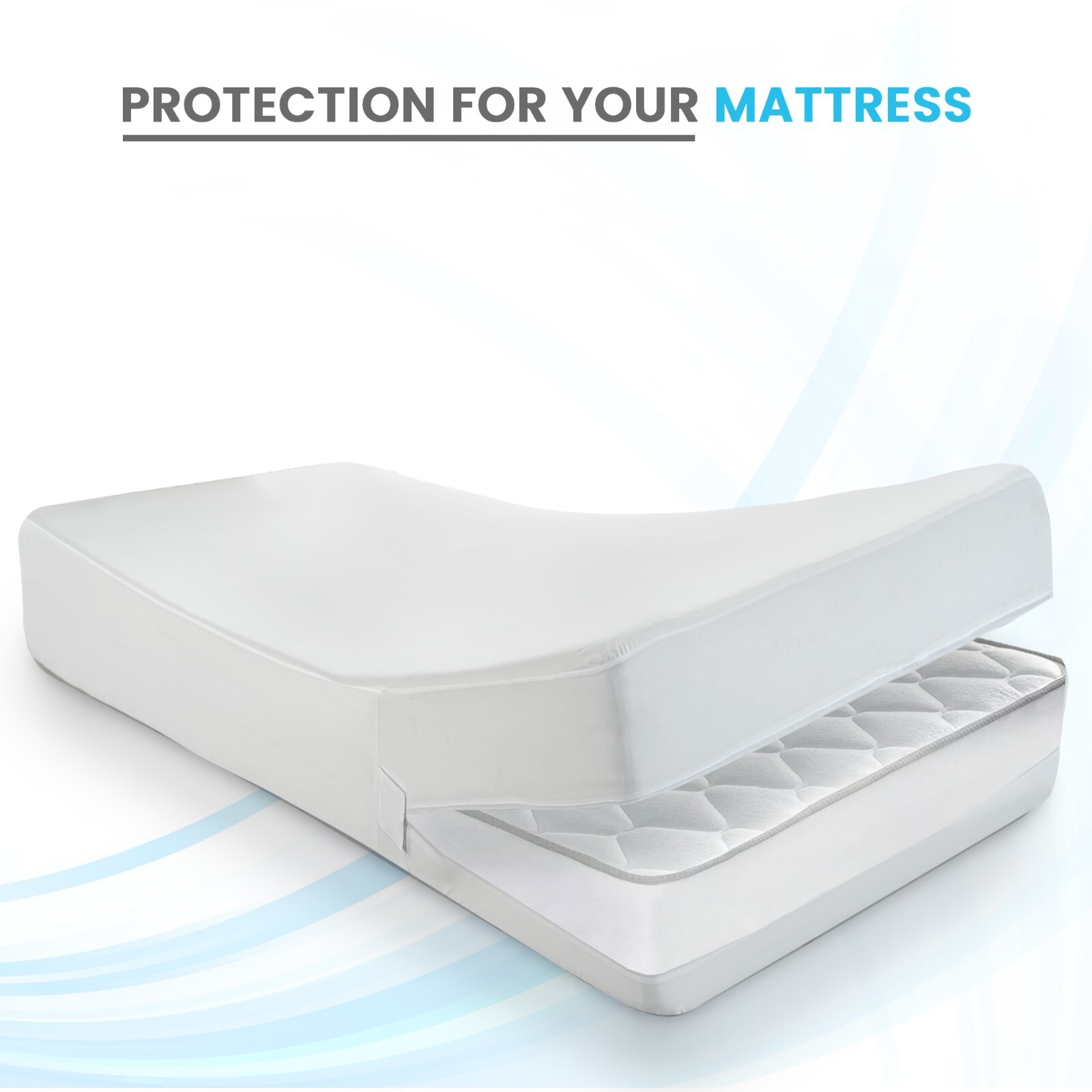 Zippered Mattress Encasement Waterproof Protector Hypoallergenic Mattress Cover
