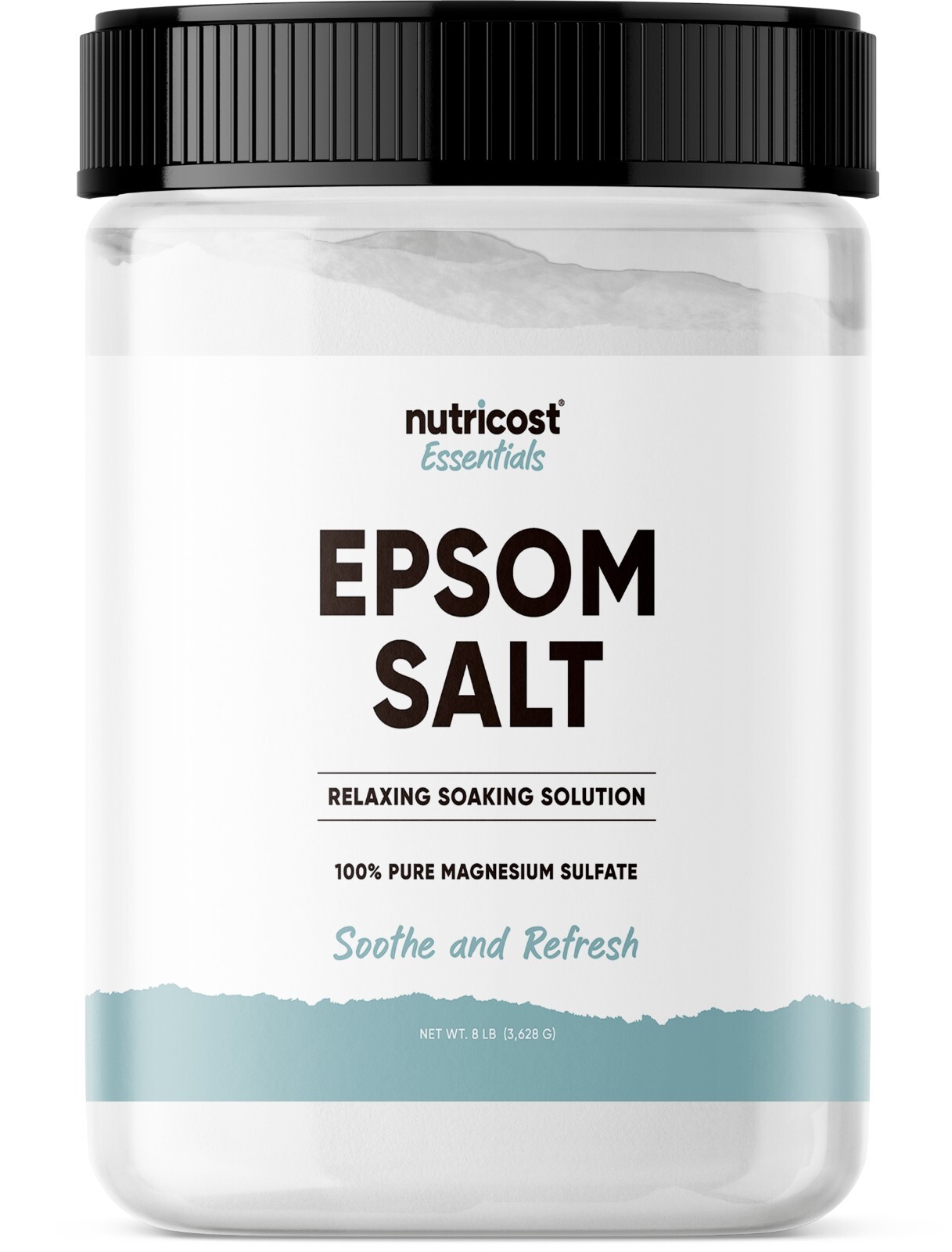 Nutricost Essentials Pure Epsom Salt 8 LBS (100% Pure Magnesium Sulfate)