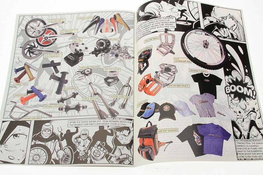 1999 Schwinn BMX Catalog Flyin' South Comic Book w/ BONUS XS Decals NEW NOS