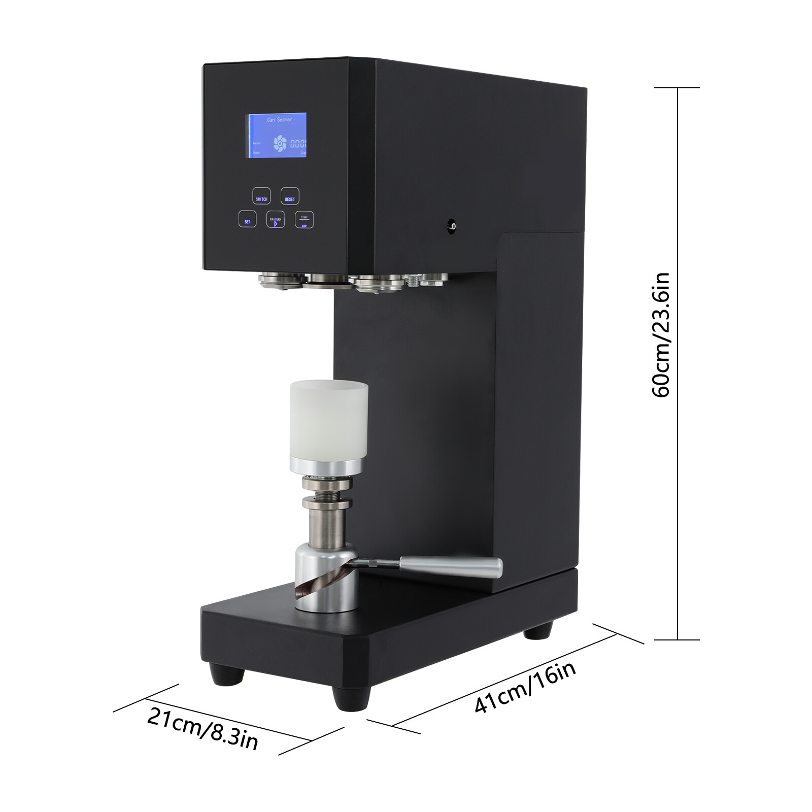 Semi Automatic Pop Can Sealing Machine Cola Can Sealer Container Plastic Bottles