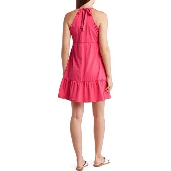 Tommy Bahama Women Dress Size Small Coral Pink Activewear Double Strap Spa