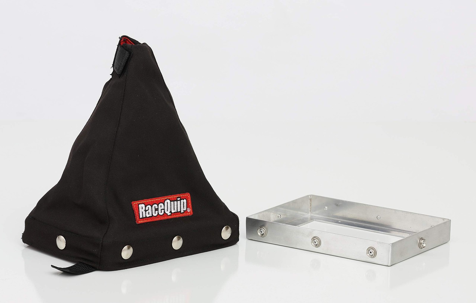 RaceQuip 871003 Fire-Retardant Shifter Boot W/ Mounting Base; Med Height; Black