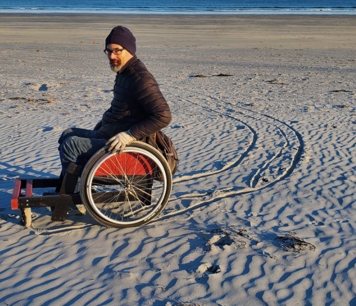 Pair of 24"x1.95" (507) Off-road Wheelchair Wheels with Axles (NEW)