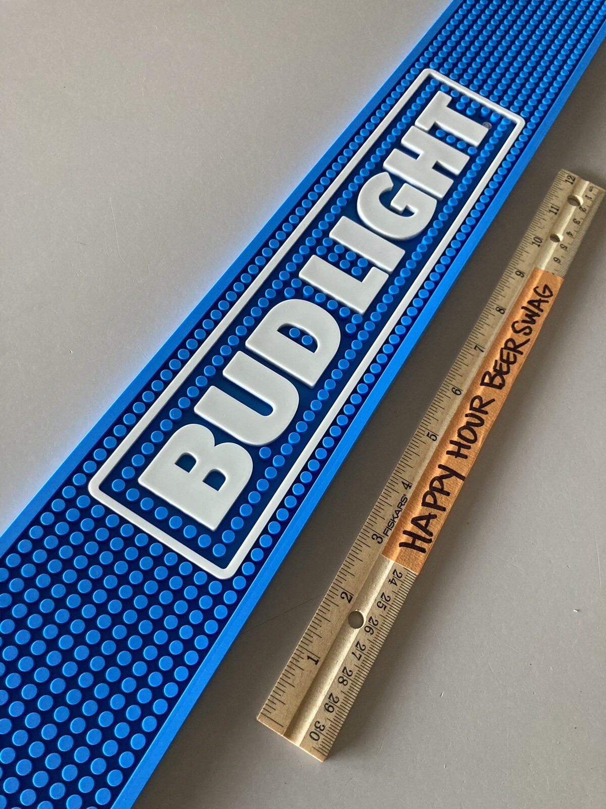 NEW Bud Light Beer Rubber Bar Spill Mat for tap Kegerator Or Glasses