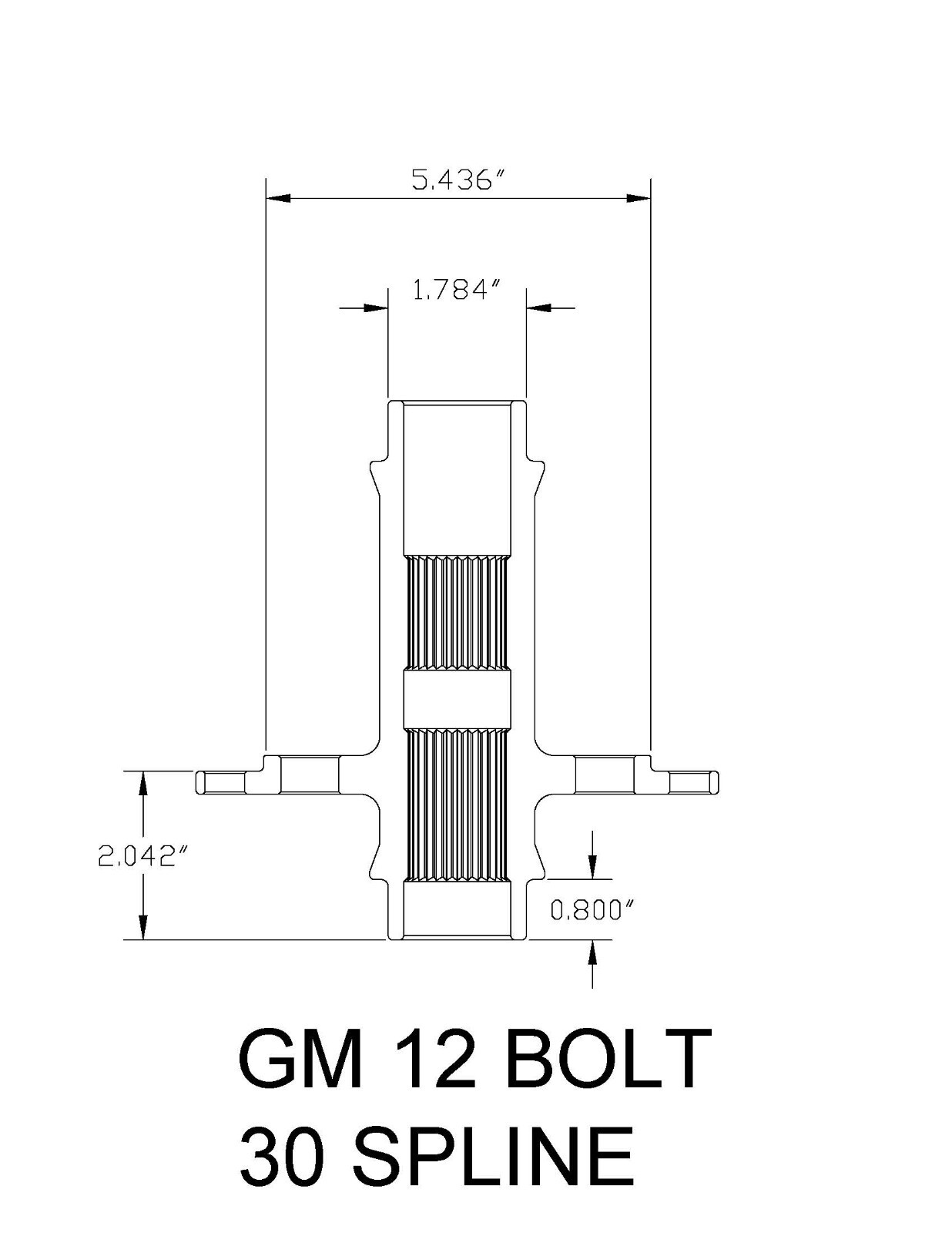 GM 12 bolt Full Steel Spool for series 4 car cases only