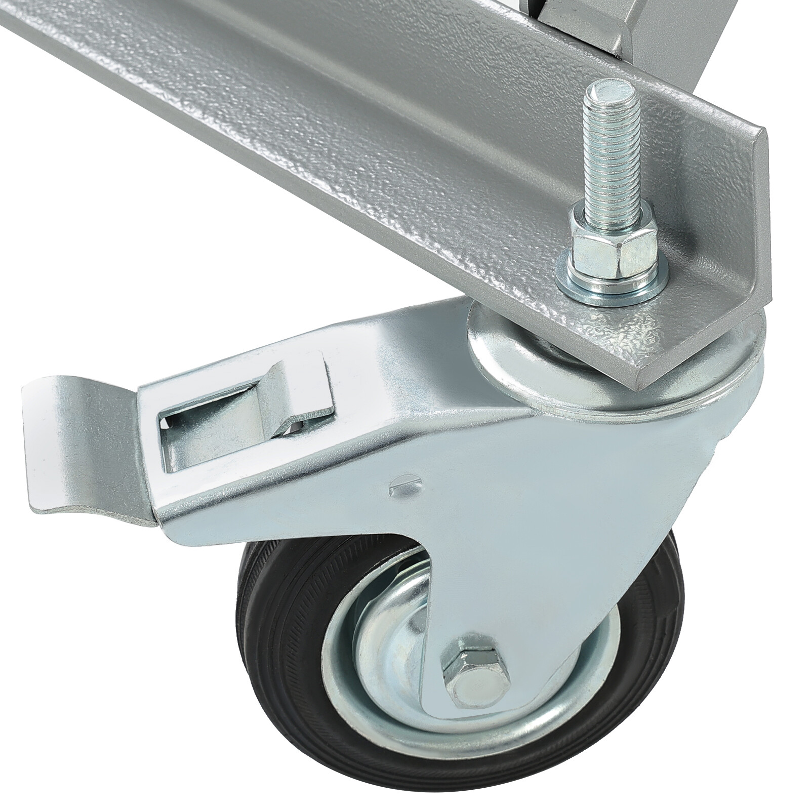 Folding Pickup Truck Bed Stand Dolly W/ Wheels Garage Vehicle Mechanic Repair