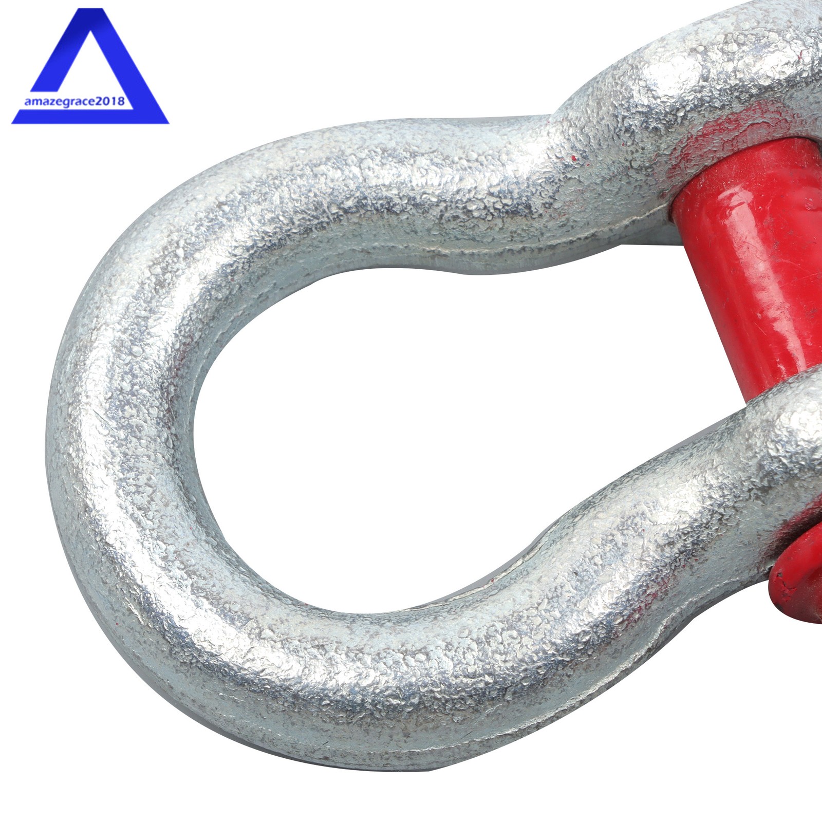 10 Pcs 3/8'' D Ring Anchor Shackles Galvanized Screw Pin Clevis Shackle WLL 1T