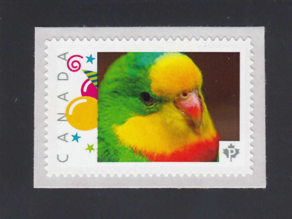 PARROT EXOTIC BIRDS * Picture Postage stamp MNH Canada 2014 [p6-sn2]