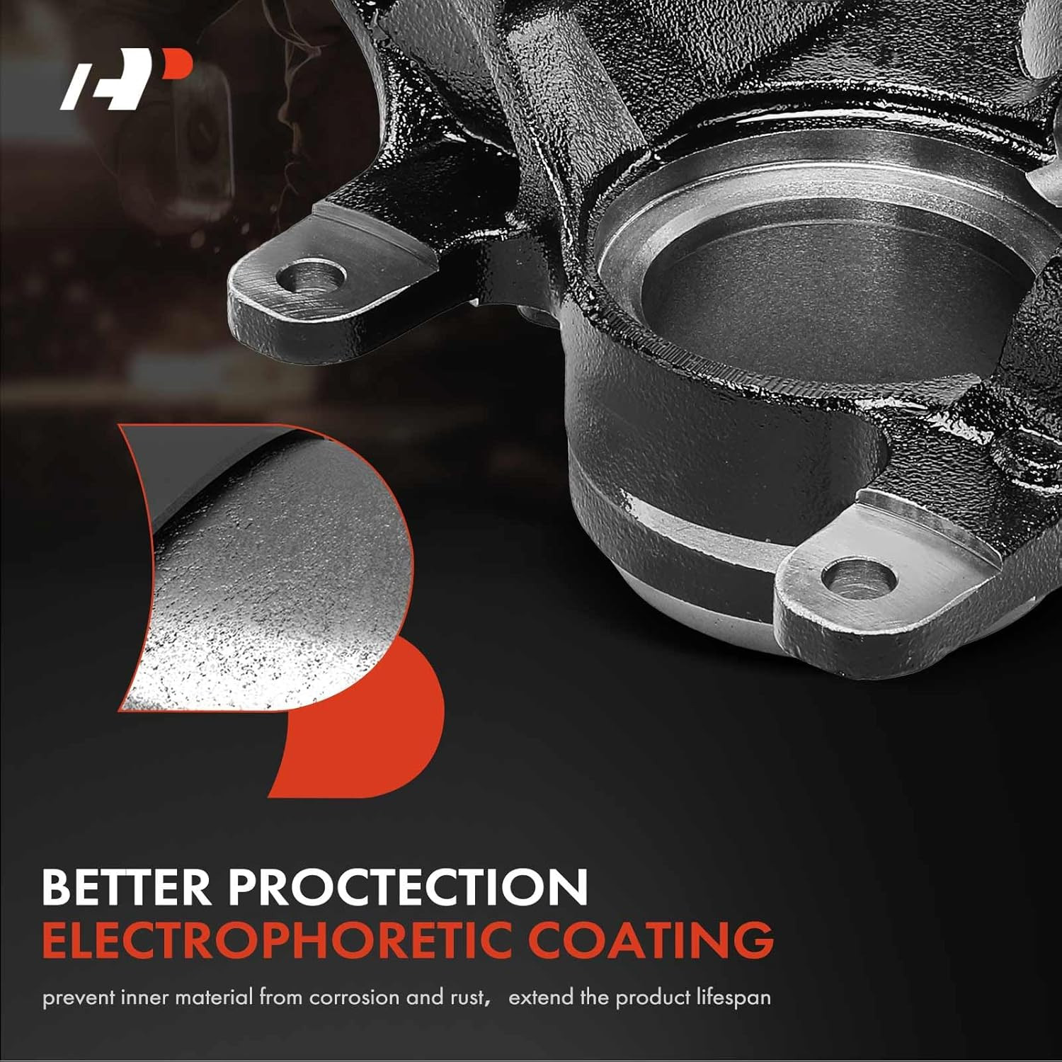 Front Suspension Steering Knuckle Compatible with Honda Accord 1998 1999 2000 20